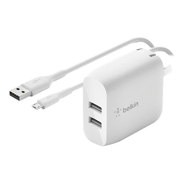 *Mobilladdare USB-A | 2-port | 24W | Belkin WCE002vf1MWH 360364 - 1