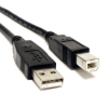 *USB-B skrivarkabel | USB 2.0 | 1m | svart
