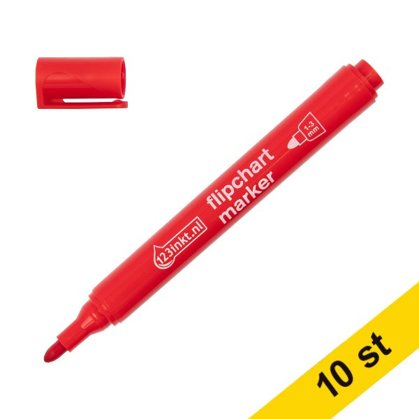 ⭐Blädderblockspenna 1.0mm - 3.0mm | 123ink | röd | 10st  390560 - 1