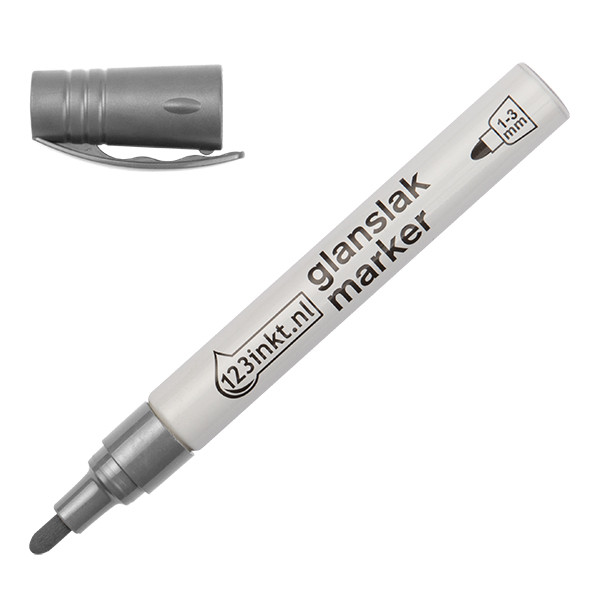 ⭐Glansig lackpenna 1.0mm - 3.0mm | 123ink | silver 4-750-9-054C 300833 - 1