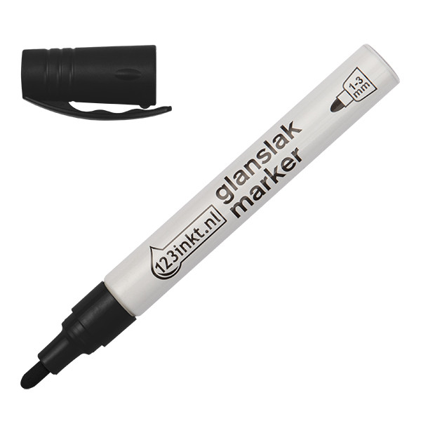 ⭐Glansig lackpenna 1.0mm - 3.0mm | 123ink | svart 4-750-9-001C 300825 - 1