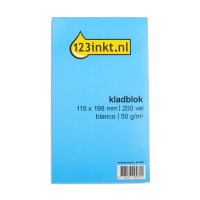 ⭐Kladdblock 115 x 198mm | 200 ark | 123ink K-55000C 301428