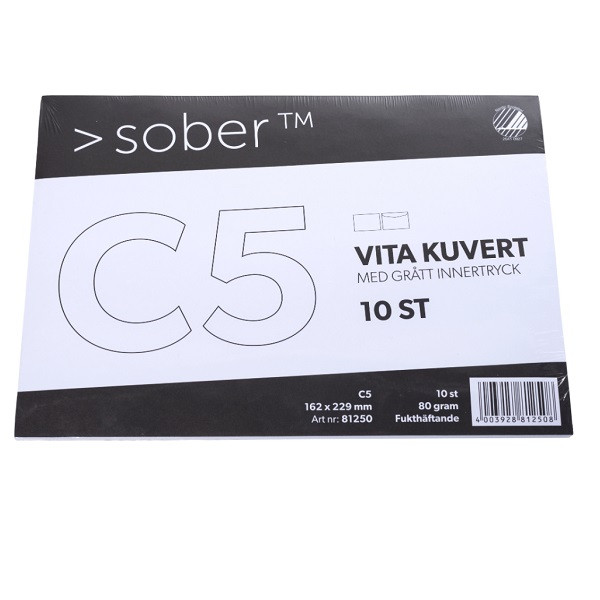 ⭐Kuvert C5 vit fukthäftade | toppöppning | Mayer 10st 83304100 238386 - 1