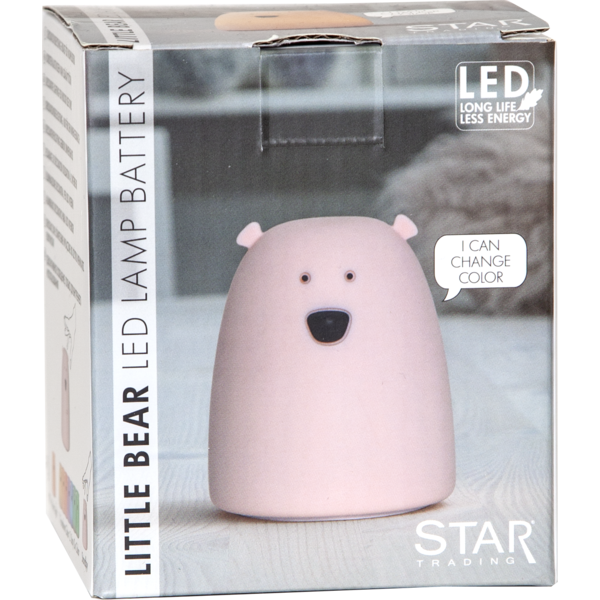 ⭐LED nattlampa | Little Bear | rosa [Star Trading] 357-63 361728 - 5