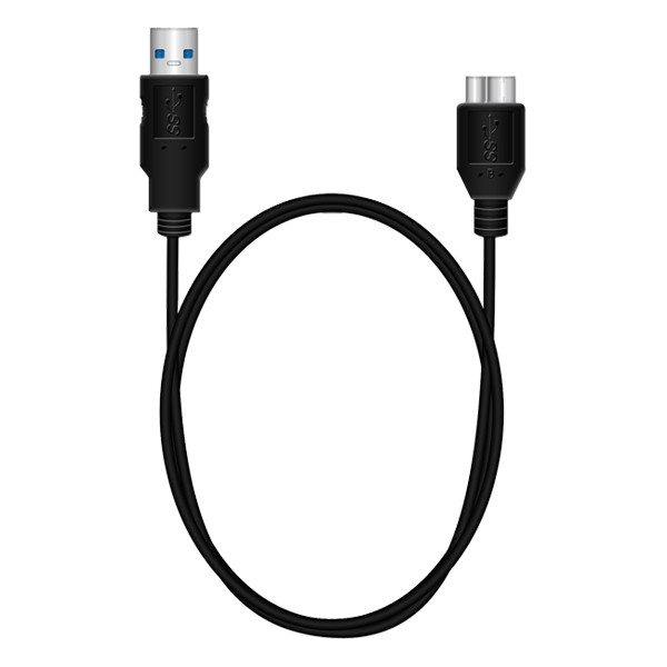 ⭐Micro-USB kabel (USB 3.0) | 1m | svart MRCS153 361058 - 1