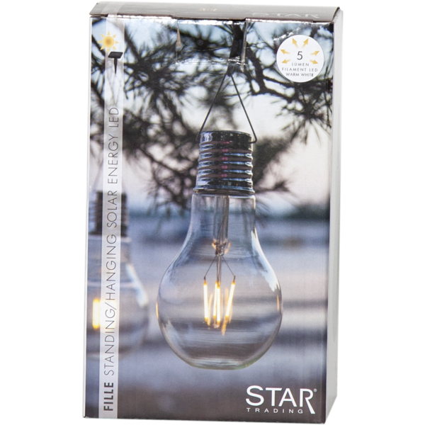 ⭐Solcellsdekoration Fille Edison lamp | 0.12W [Star Trading] 480-24 361296 - 7