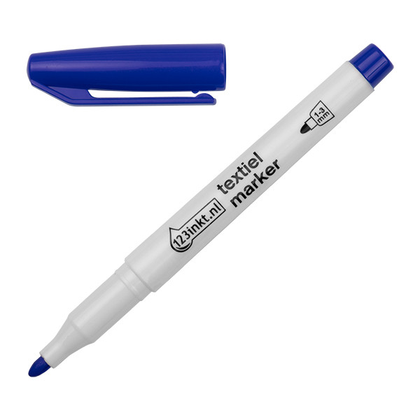 ⭐Textilpenna 1.0mm - 3.0mm | 123ink | blå 1047003C 9000031273 300841 - 1