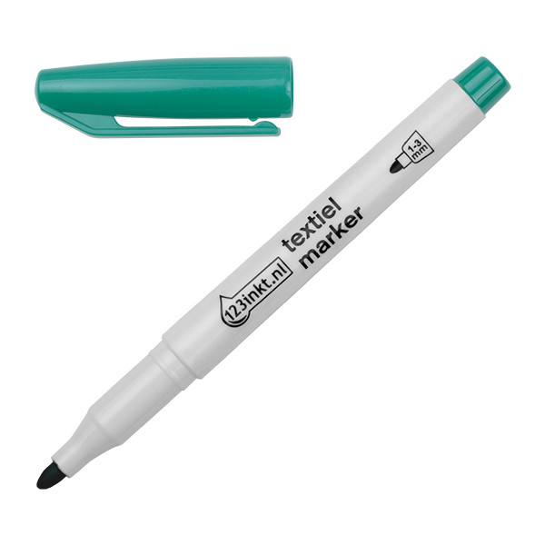 ⭐Textilpenna 1.0mm - 3.0mm | 123ink | grön 1047004C 33304 300843 - 1