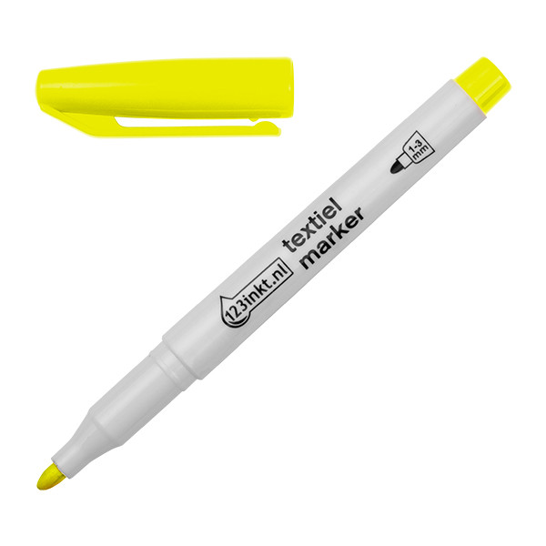 ⭐Textilpenna 1.0mm - 3.0mm | 123ink | neongul 1047065C 33311 300850 - 1