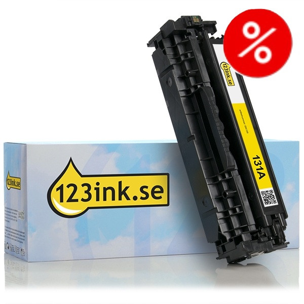 ⭐Varumärket 123ink ersätter HP 131A (CF212A) gul toner  238550 - 1