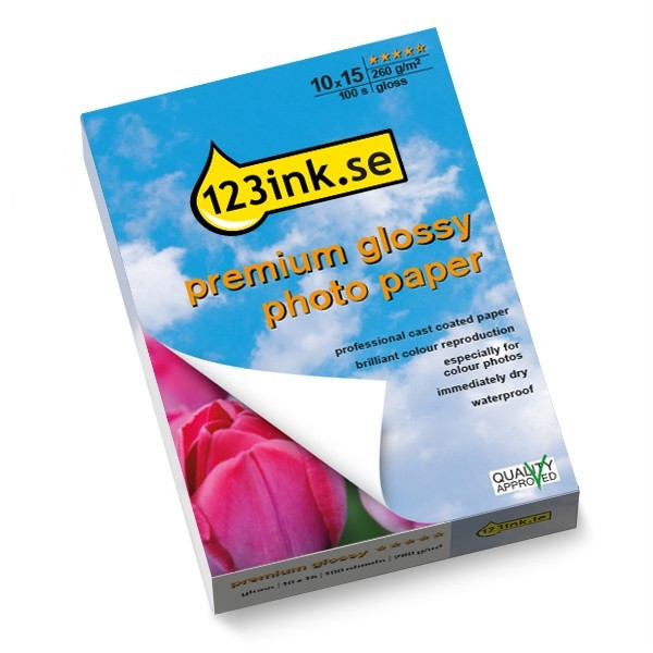 10x15cm 260g 123ink fotopapper | Premium Glossy | 100 ark C13S042153C 064130 - 1