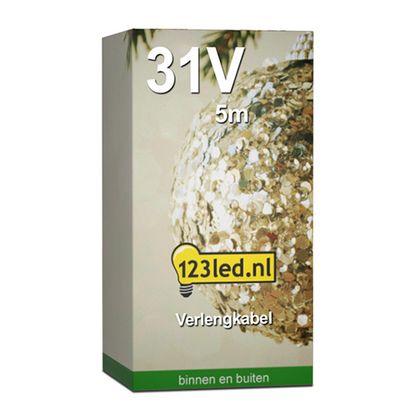 123ink Förlängningskabel till ljusslingor 5m | 31V  LDR07138 - 3