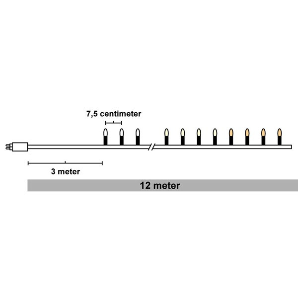 123ink Ljusslinga | kallvit & varmvit | 12m | 120 lampor $$  LDR07017 - 4