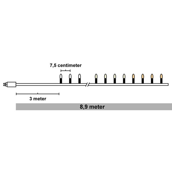 123ink Ljusslinga | kallvit & varmvit | 8.9m $$  LDR07016 - 4