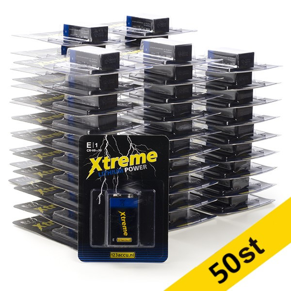 123ink Xtreme Power 6FR61 9V E-Block batteri | 50st  ADR00087 - 1