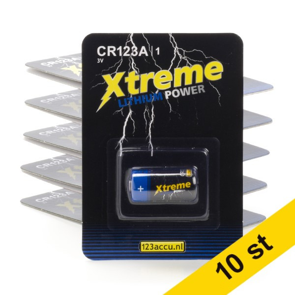 123ink Xtreme Power CR123A Lithium batteri | 10st  ADR00078 - 1