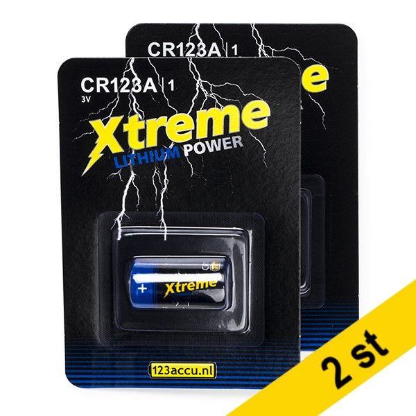 123ink Xtreme Power CR123A Lithium batteri | 2st  ADR00060 - 1