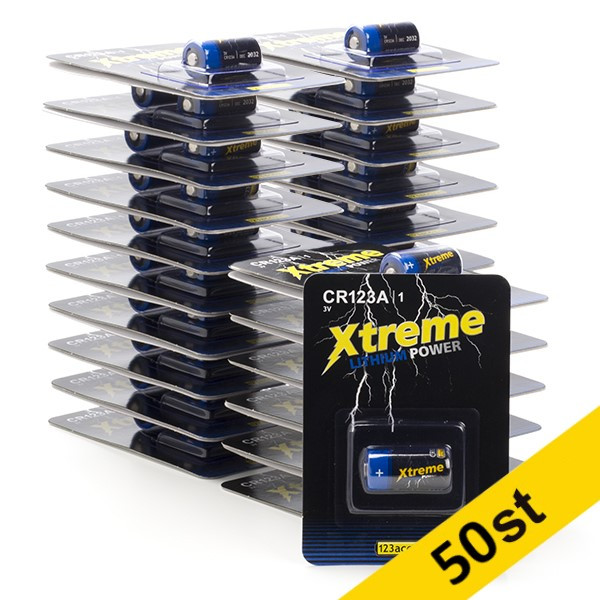 123ink Xtreme Power CR123A Lithium batteri | 50st  ADR00080 - 1