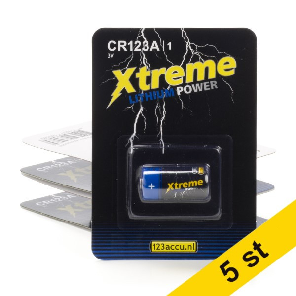 123ink Xtreme Power CR123A Lithium batteri | 5st  ADR00079 - 1