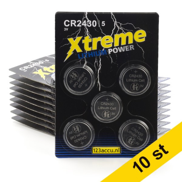 123ink Xtreme Power CR2430 Litium knappcellsbatteri 5-pack | 10st  ADR00058 - 1