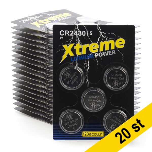 123ink Xtreme Power CR2430 Litium knappcellsbatteri 5-pack | 20st  ADR00081 - 1