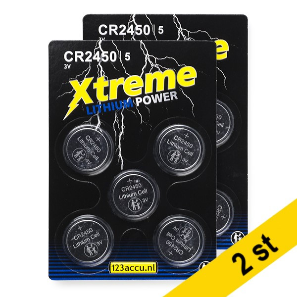 123ink Xtreme Power CR2450 Lithium knappcellsbatteri 5-pack | 2st  ADR00073 - 1