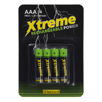 123ink Xtreme Power uppladdningsbara AAA/HR03 Ni-Mh batteri 4-pack AAA HR03 ADR00064