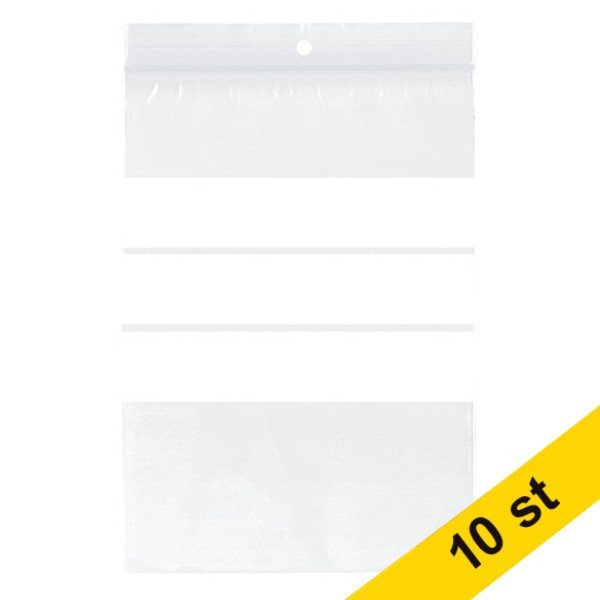 123inkt Blixtlåspåse med skrivyta 230mm x 320mm | 100st x10  300768 - 1