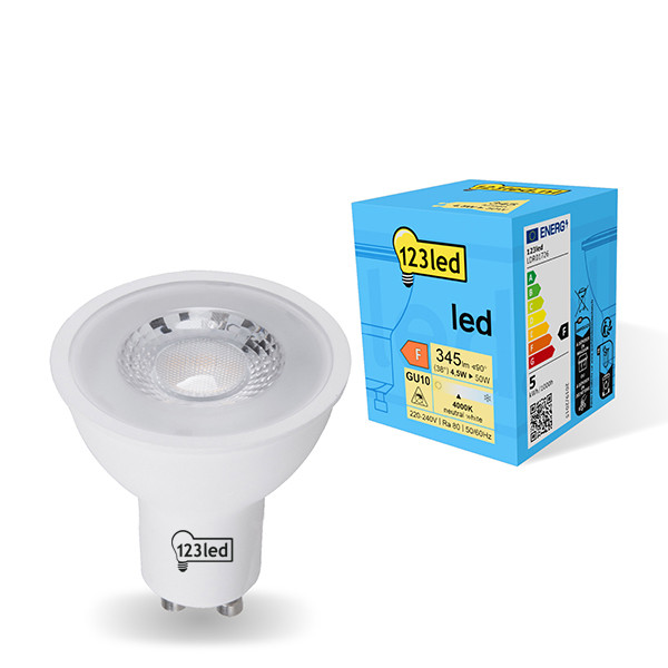 123inkt LED Spotlight GU10 | 4000K | 4.5W  LDR01726 - 1