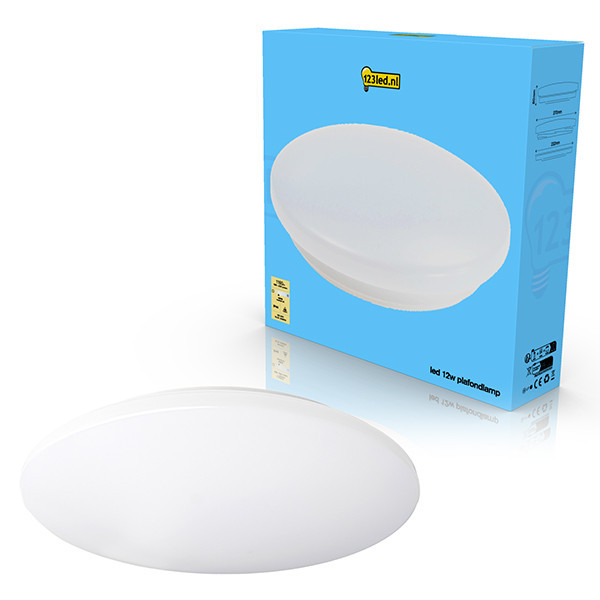 123inkt LED plafond | 4000K | Ø 27cm | IP44 | 12W  LDR02031 - 1