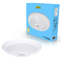 123inkt LED plafond med sensor | 3000K | Ø 24cm | 8W  LDR02027