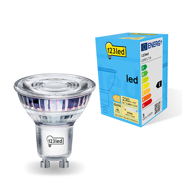 123inkt LED spotlight GU10 | 2700K | 2.4W  LDR01716 - 1