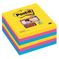 3M Post-it lappar 101mm x 101mm | 3M | supersticky blandade färger | 90 ark | 6st 675SSRO 201068