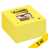 Post-it lappar 76mm x 76mm | 3M | supersticky gul | 350 ark | 3st