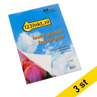 A4 130g 123ink fotopapper | Glossy | 50 ark x3  301126