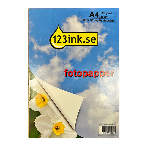 A4 300g 123ink fotopapper | Satin | 20 ark  390529 - 1