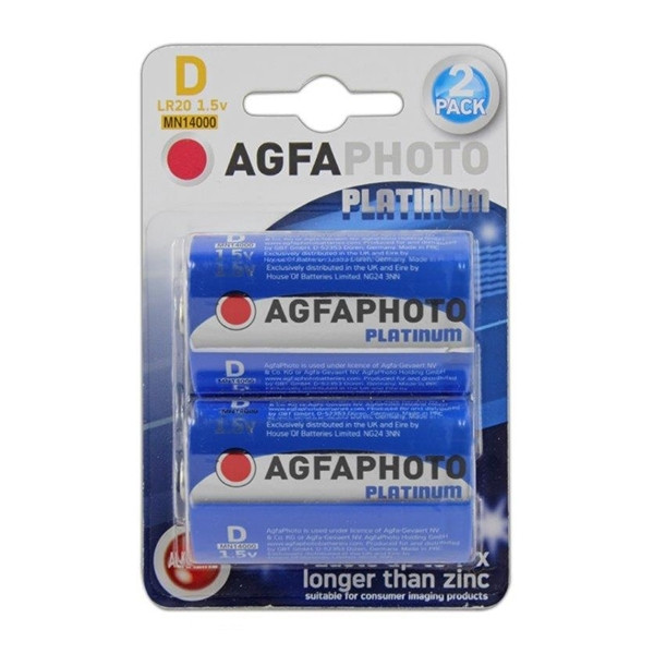 AgfaPhoto *Agfaphoto D/LR20 batteri 2-pack 110-802619 290012 - 1