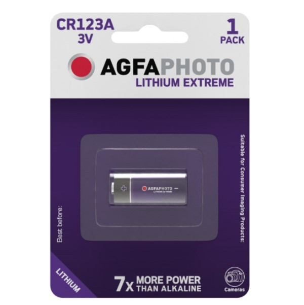 AgfaPhoto ⭐Agfaphoto CR123A Lithium batteri 120-802633 290014 - 1