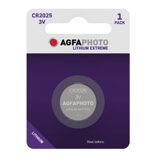 Agfaphoto CR2025 Lithium knappcellsbatteri 150-803425 290034 - 1