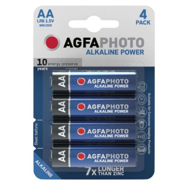 Agfaphoto Mignon AA batteri | 4-pack 110-802589 290004 - 1