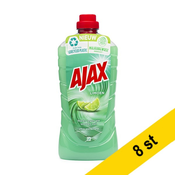 Ajax | Allrengöringsmedel Lime | 1000ml | 8st  SAJ00032 - 1