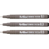 Artline Fineliner 0.1 | 0.3 | 0.5mm | Artline Drawing System | svart | 3st EK-230/3W1 501248 - 1