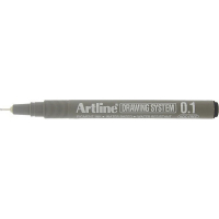 Artline Fineliner 0.1mm | Artline Drawing System 0.1 | svart EK-231BLACK 238816