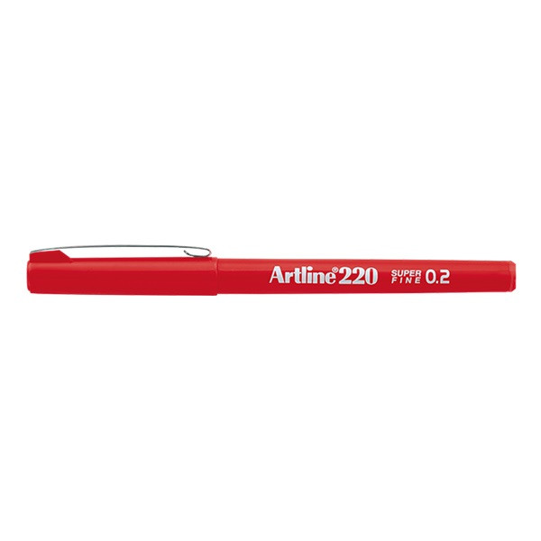 Artline Fineliner 0.2mm | Artline 220 Superfine 0.2 | röd EK-220RED 501228 - 1