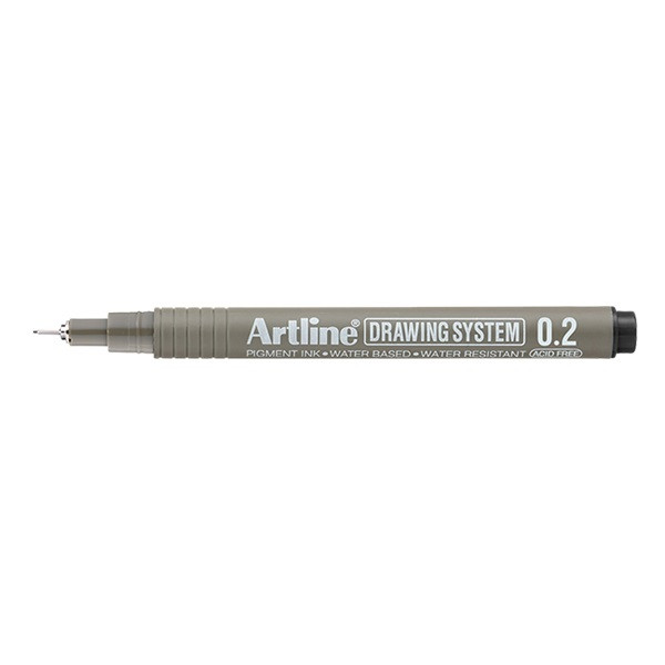 Artline Fineliner 0.2mm | Artline Drawing System | svart EK-232BLACK 501238 - 1