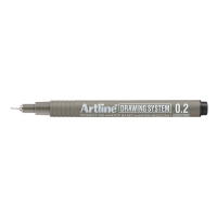 Artline Fineliner 0.2mm | Artline Drawing System 0.2 | svart EK-232BLACK 501238