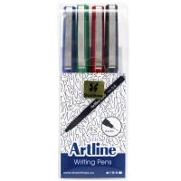 Artline Fineliner 0.4mm | Artline 200 Fine 0.4 | färg sorterad 4st EK-200/4W 501220