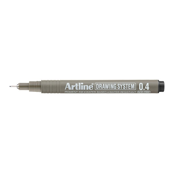 Artline Fineliner 0.4mm | Artline Drawing System 0.4 | svart EK-234BLACK 501240 - 1