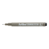 Artline Fineliner 0.7mm | Artline Drawing System 0.7 | svart EK-237BLACK 501244