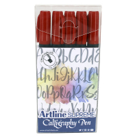 Artline Kalligrafipenna 1.0-5.0mm | Artline Supreme | röd 5st EPF-240/5W/3 360062
